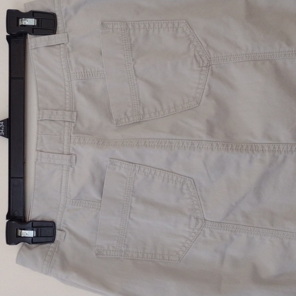 Eddie Bauer 100% Cotton Khaki Knee Length Button Front A-Line Skirt Size 2 - Picture 10 of 11